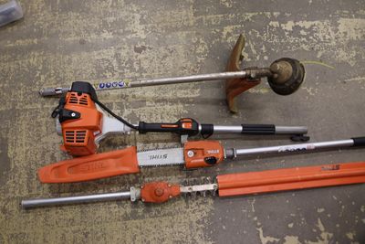 many tools that are laying out on the floor