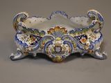 a decorative bowl that is sitting on a table