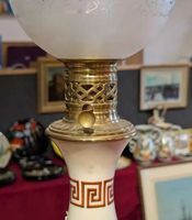 Lampe époque restauration avec réservoir travaillé et sa ver… (photo 2)