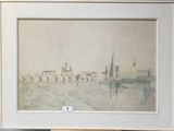 a picture of a picture of a painting on a easel