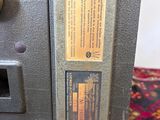 a close up of a machine with a label on it