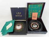 a black box with a roule wheel inside of it