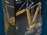 a box with a lego construction set inside of it
