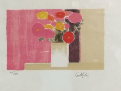 CATHELIN. Nature morte. Lithographie n° 106/150.