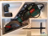 a box with a circular saw and a circular cutter