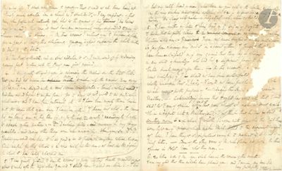 un vieux manuscrit comportant des inscriptions et surmonté d'un cachet noir