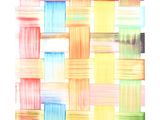 abstract painting of multicolored squares on a white background