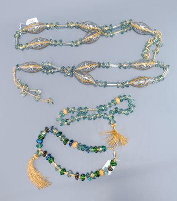 Dans le goût de MURANO - 2 paires d'embrases en verre moulé …