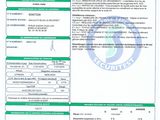 a close up of a document with a barcode on it