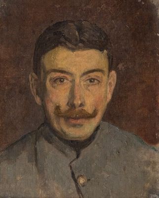 portrait of a man with a moustache in a military uniform