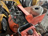 many different types of construction equipment in this room
