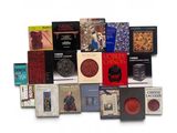 a lot of books that are sitting on a table