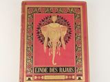an old book with a picture of an elephant on it ' s cover