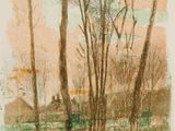 an image of a drawing of a person in the woods