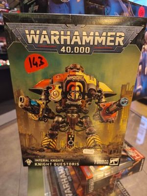 a box of warhammer toys on display in a store