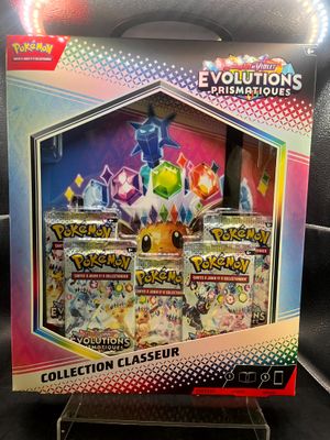 a box of pokemon trading cards on display in a store