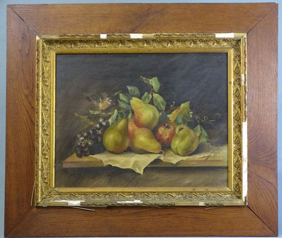 M. MARCHAND (fin 19ème - 20ème). En pendant « Nature morte aux po...