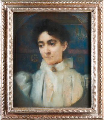 Paul LEROY (1860-1942). Portrait de femme.