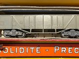 a toy train that is sitting in a box