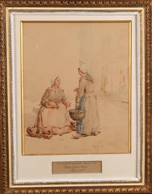 Pierre Zénon TRIGO (1850-1914) La marchande de poules