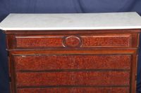 Commode en placage de ronce d'acajou ouvrant par un tiroir e… (photo 3)