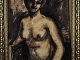 an image of a painting of a nude woman holding a book