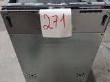 a metal box with a number on it in a warehouse