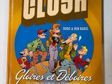 couverture de livre jaune ornée de personnages de dessins animés sur un fond blanc