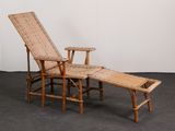 a chair and a table that are sitting in a room