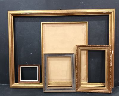 three frames with a picture and a picture in them on a table