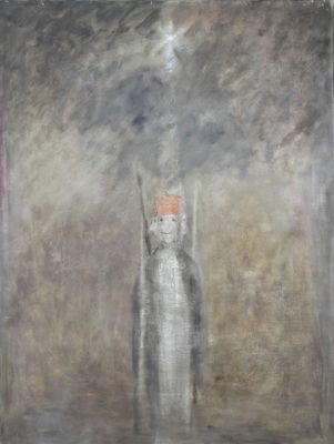 une image représentant un tableau où l'on voit une personne debout dans une pièce