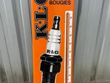 an orange sign with a picture of a spark spark on it