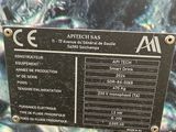 a close up of a sign on a vehicle