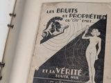 an old book with a picture of a woman on it