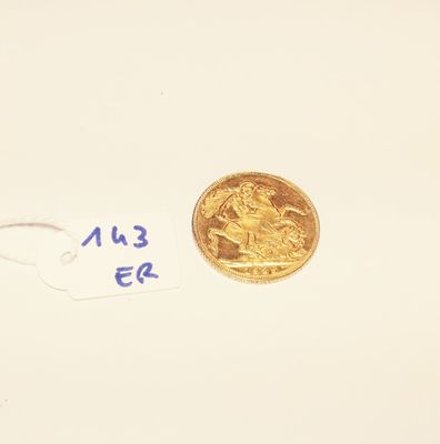 an image of a gold coin on a white surface