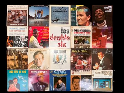 Lot de 20 diques 33 tours de JAZZ et CROONERS Américains don…