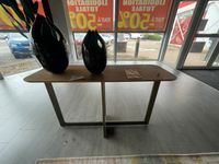 Canapé GIULIA 3 places tissu beige + Fauteuil simili et tiss… (photo 5)
