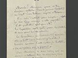 an old handwritten letter from a man with a cross on it