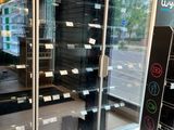 a large display case with many items inside of it