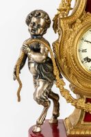 Ensemble de cheminée en trois pièces, composé d’une horloge … (photo 5)