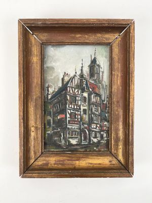 École du XXème siècle Vue de maison rouennaise