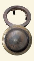 Ancien brasero de forme ronde en laiton et cuivre encastré d… (photo 3)