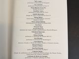 an open book with a list of items on it