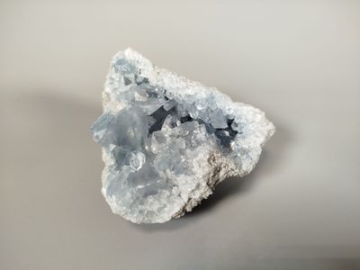 quartz crystal on a white background