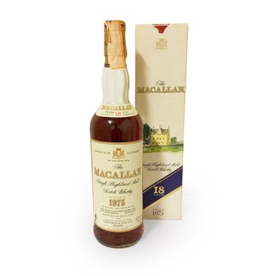 une bouteille de whisky single malt Macallar's 18 ans d'âge