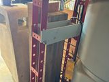 a picture of a fork lifter in a garage