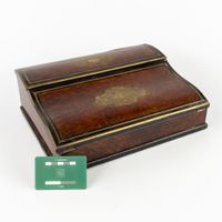 Maison Tahan, petit coffret à écriture, placage en loupe, bo… (photo 2)