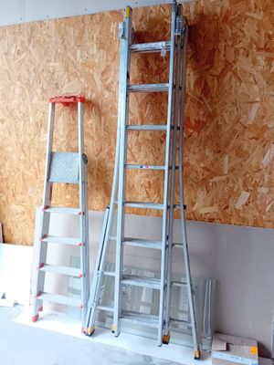 échelle 3 brins CENTAURE et 1 escabeau 5 marches - Photo 1
