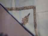 a close up of a piece of fabric that has been stitched together