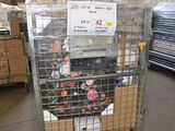 a cart that has a lot of items in it
